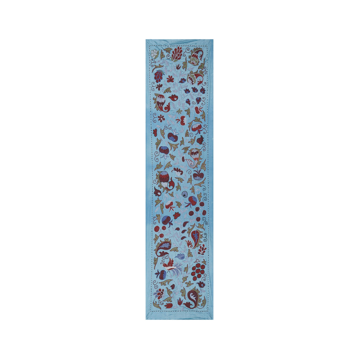 El İşlemesi Suzani Duvar Örtüsü 53 x 190 cm