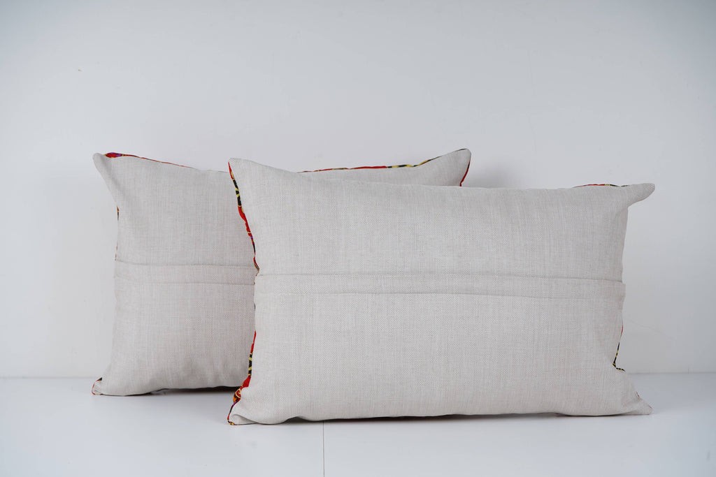 Özbek Baskılı Kırlent Kılıfı 2'li Set 40 x 55 cm