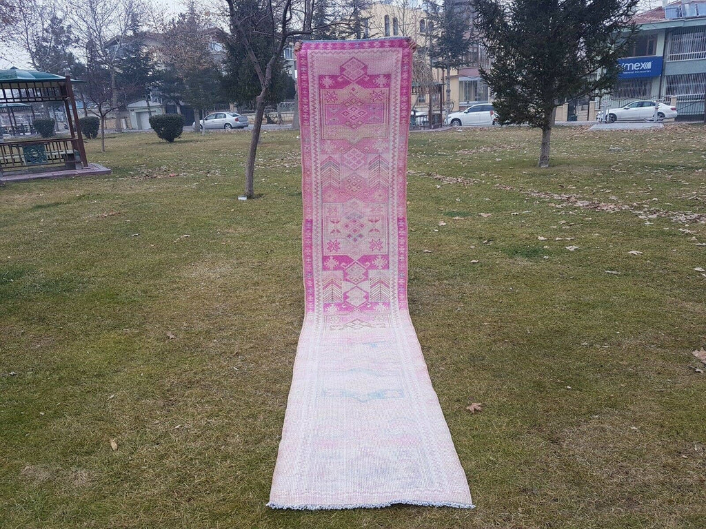 Vintage Kürt Halı Yolluk 84 x 403 cm