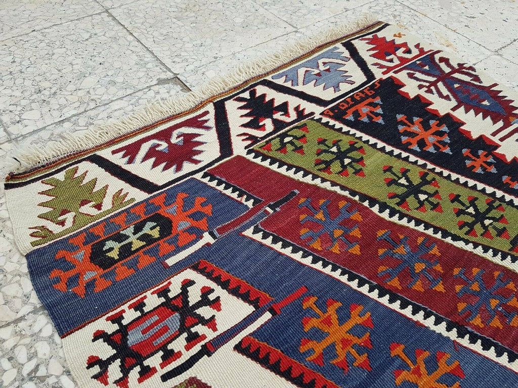 Vintage Kilim Yolluk 90 x 393 cm