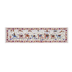 El İşlemesi Suzani Duvar Örtüsü 50 x 186 cm