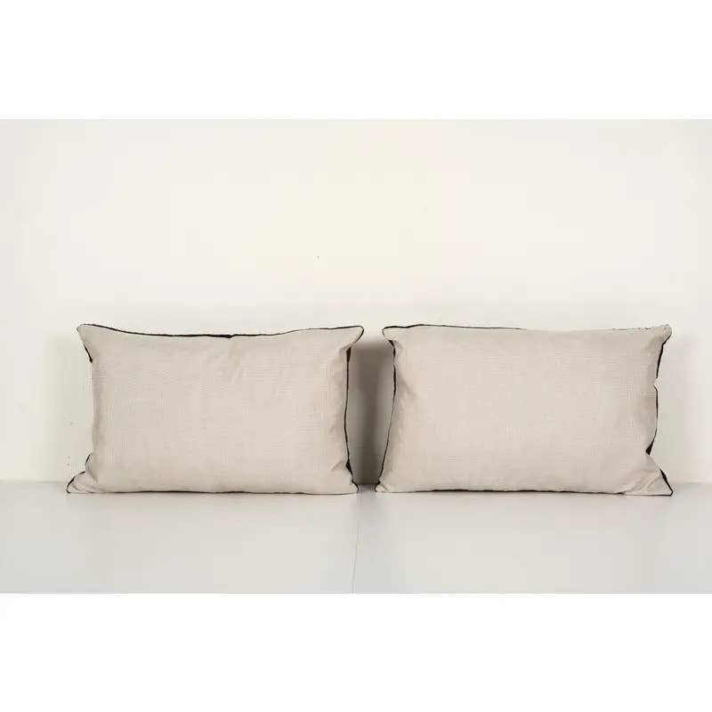 İpek Ikat Kadife Kırlent Kılıfı 2'li Set 40 x 60 cm