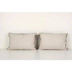 İpek Ikat Kadife Kırlent Kılıfı 2'li Set 40 x 60 cm