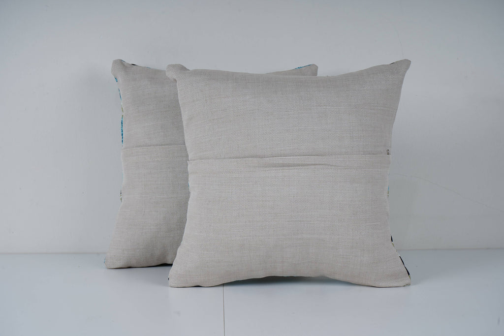 Özbek Baskılı Kırlent Kılıfı 2'li Set 40 x 40 cm