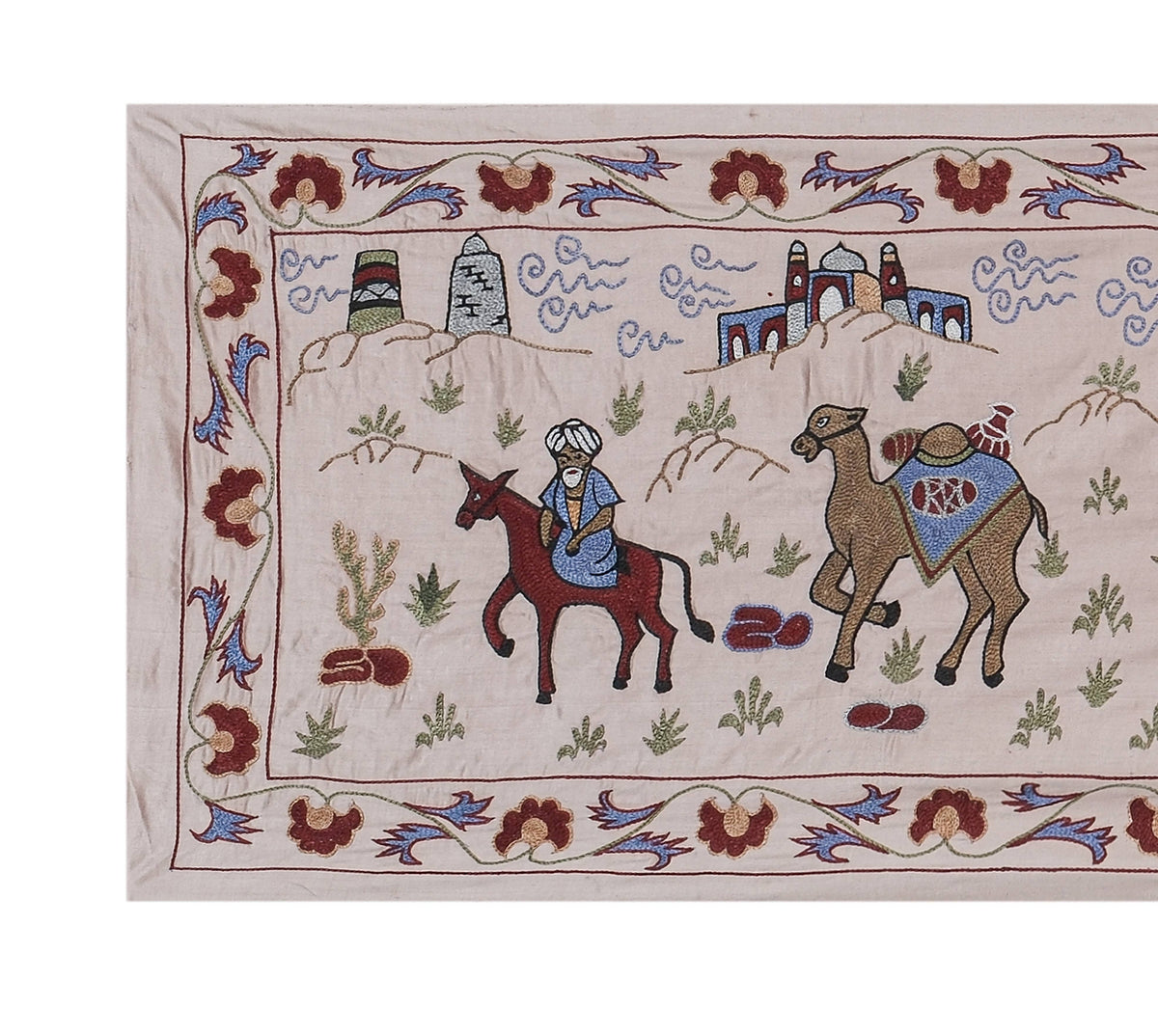El İşlemesi Suzani Yolluk 54 x 190 cm