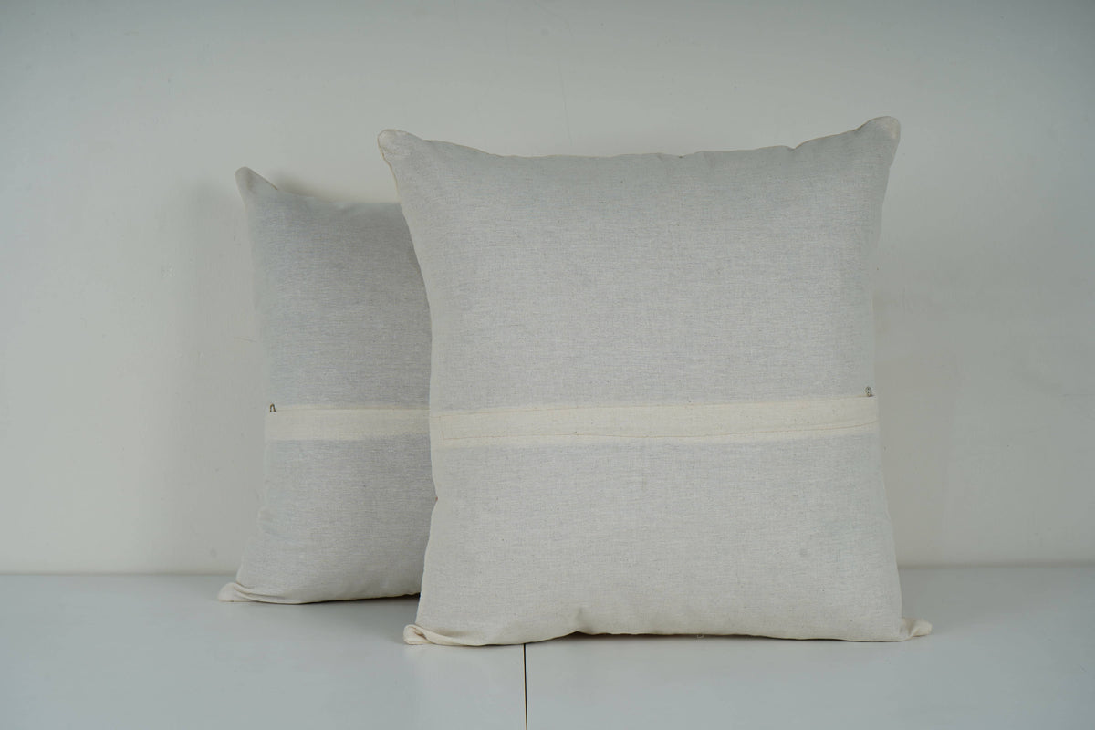 Kaplumbağa Desenli Suzani Kırlent Kılıfı 2'li Set 47 x 50 cm