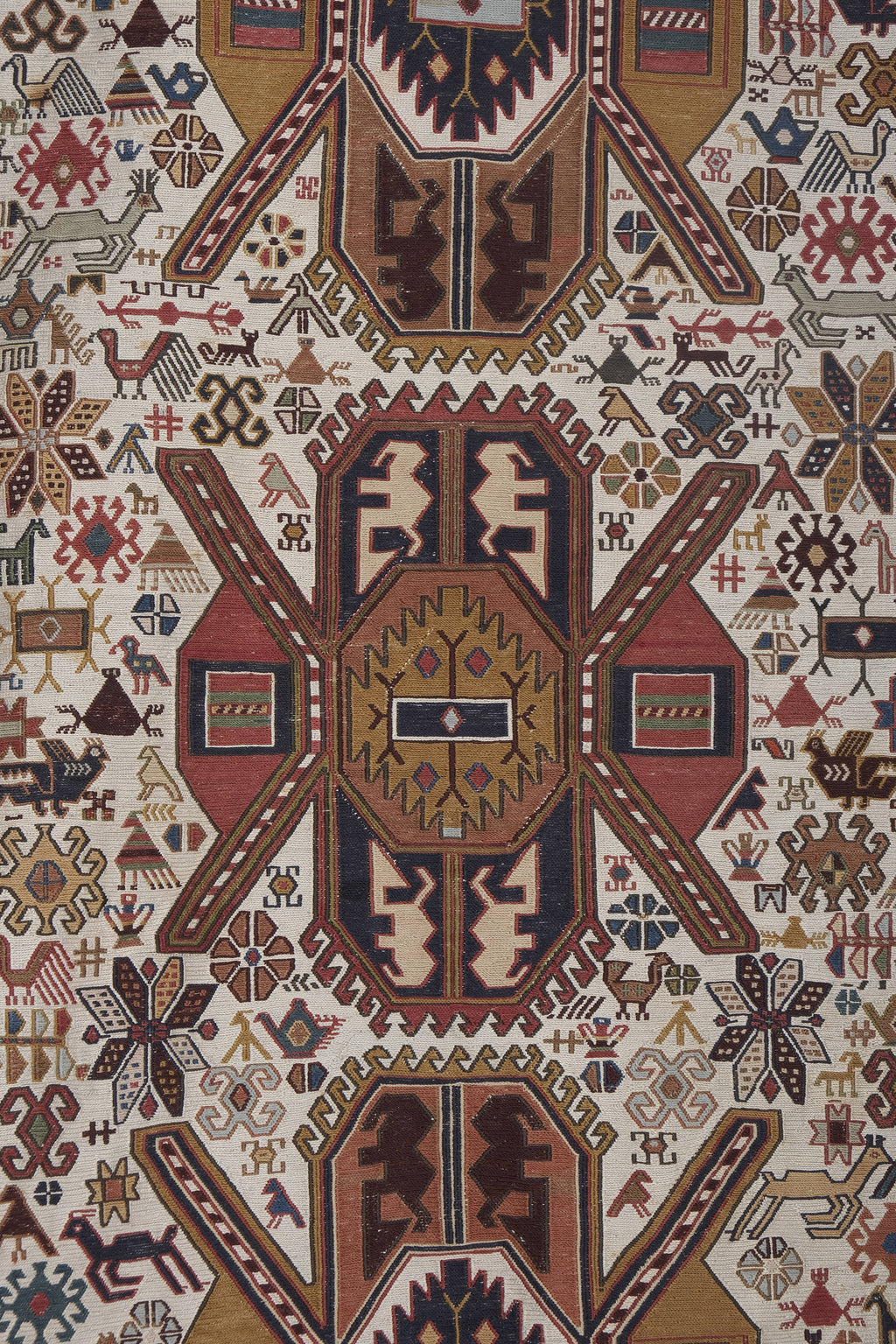 Vintage Türk Sumak Halı 107 x 192 cm