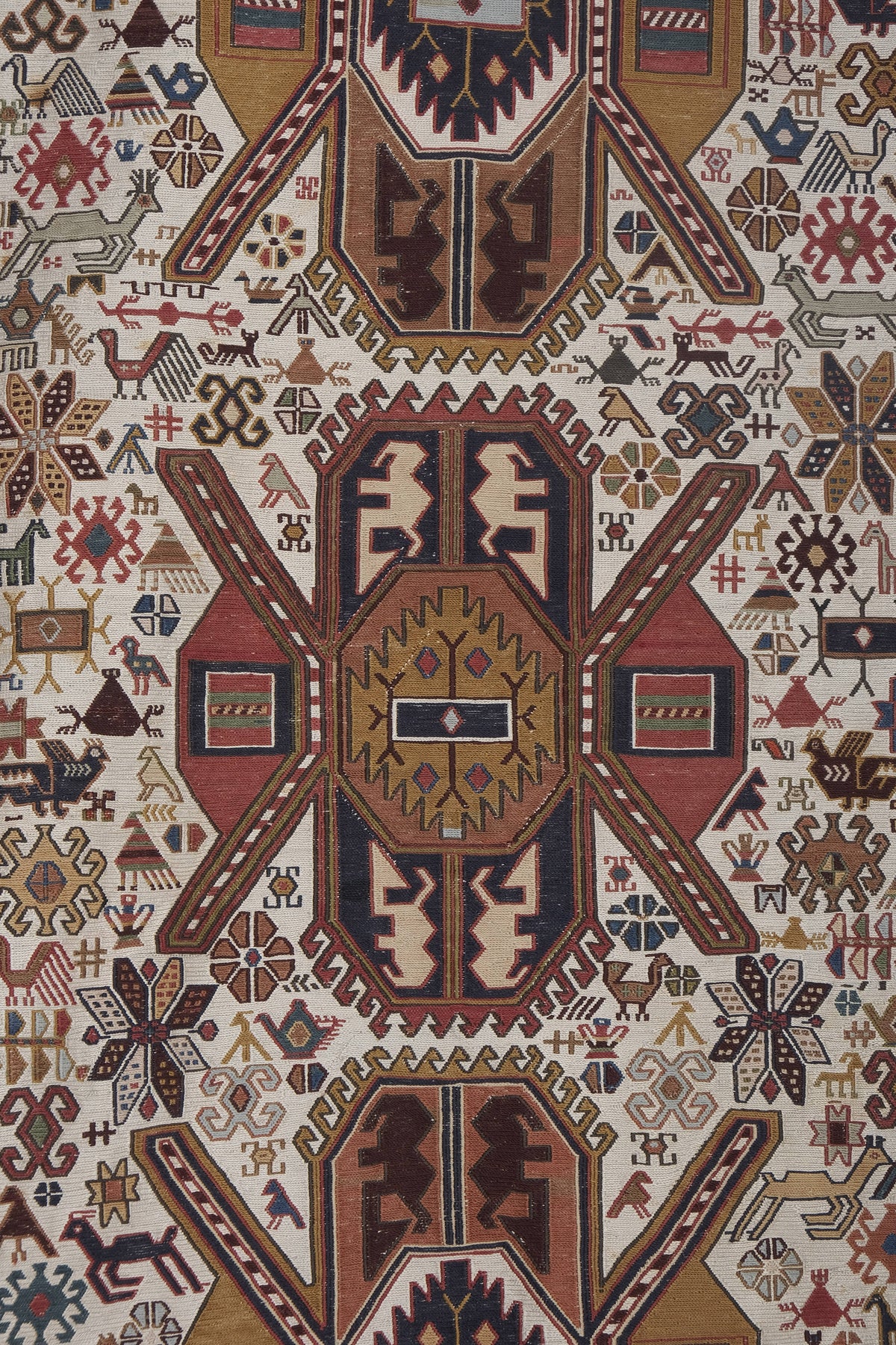 Vintage Türk Sumak Halı 107 x 192 cm