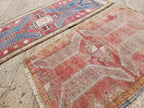 Vintage Türk Yastık Halı 2'li Set 54 x 82 cm