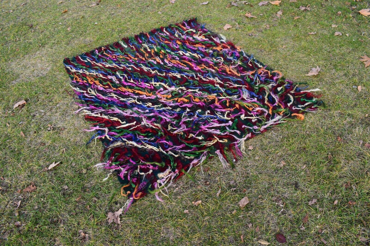 Vintage Türk Tulu Halı 140 x 164 cm