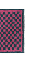 Vintage Türk Damalı Tulu Halı 144 x 190 cm