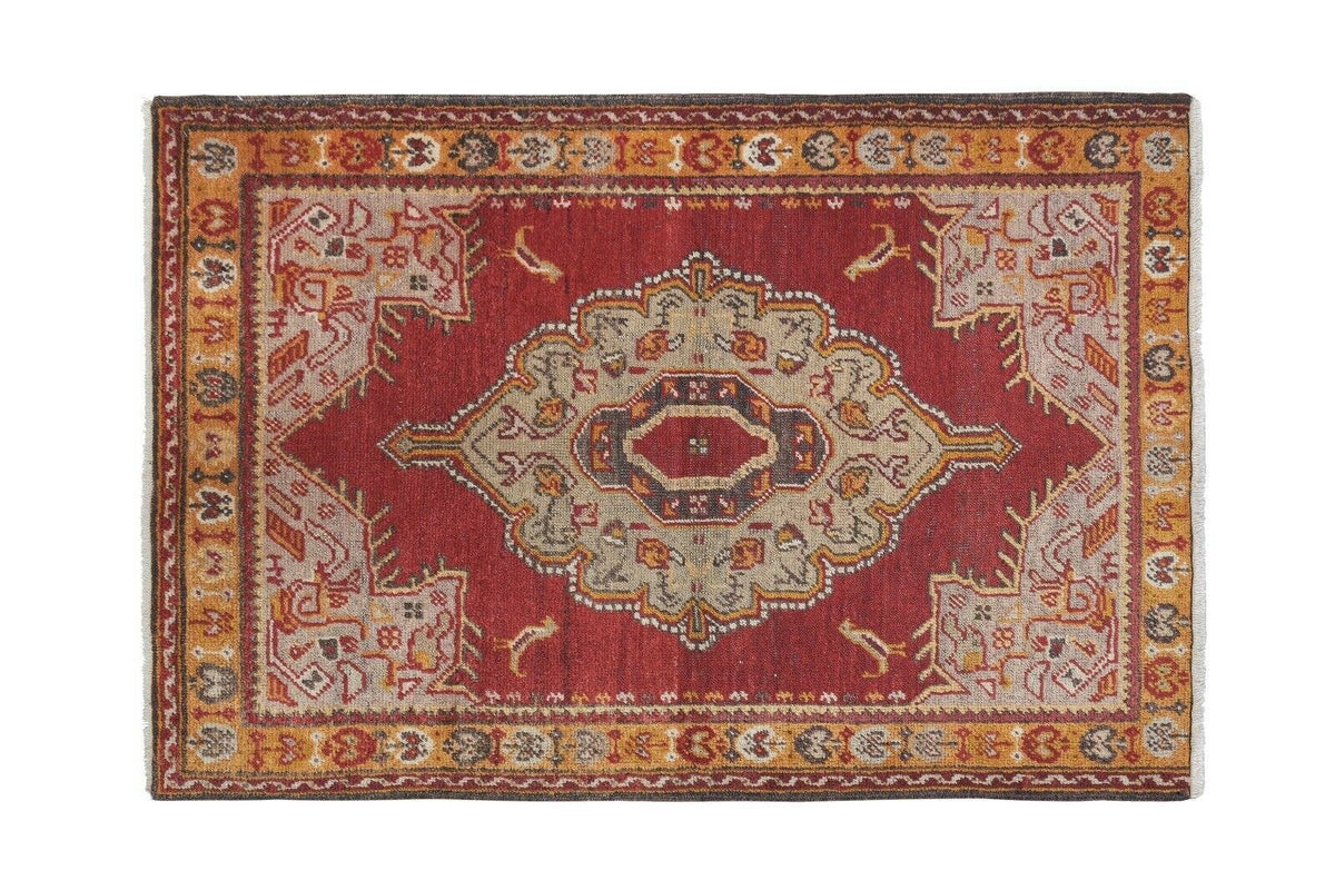 Vintage Türk Halı 92 x 133 cm