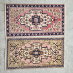 Vintage Uşak Yastık Halı 2'li Set 55 x 102 cm