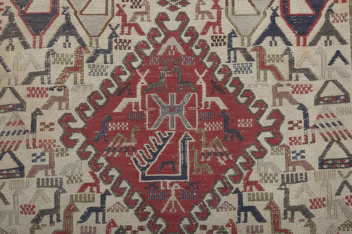 Vintage Sumak Kilim 72 x 194 cm
