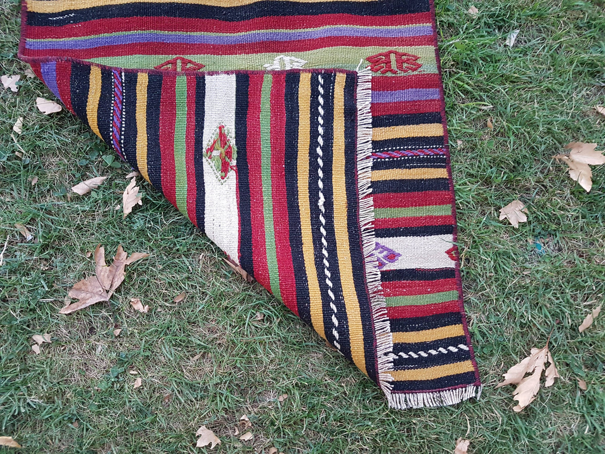 Vintage Kilim Yolluk 63 x 637 cm