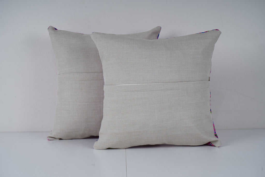 Özbek Baskılı Kırlent Kılıfı 2'li Set 40 x 40 cm