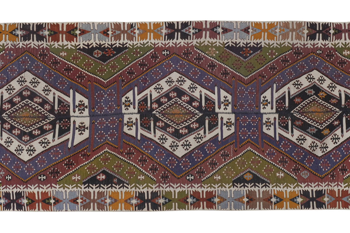 Vintage Anadolu Kilim 150 x 363 cm