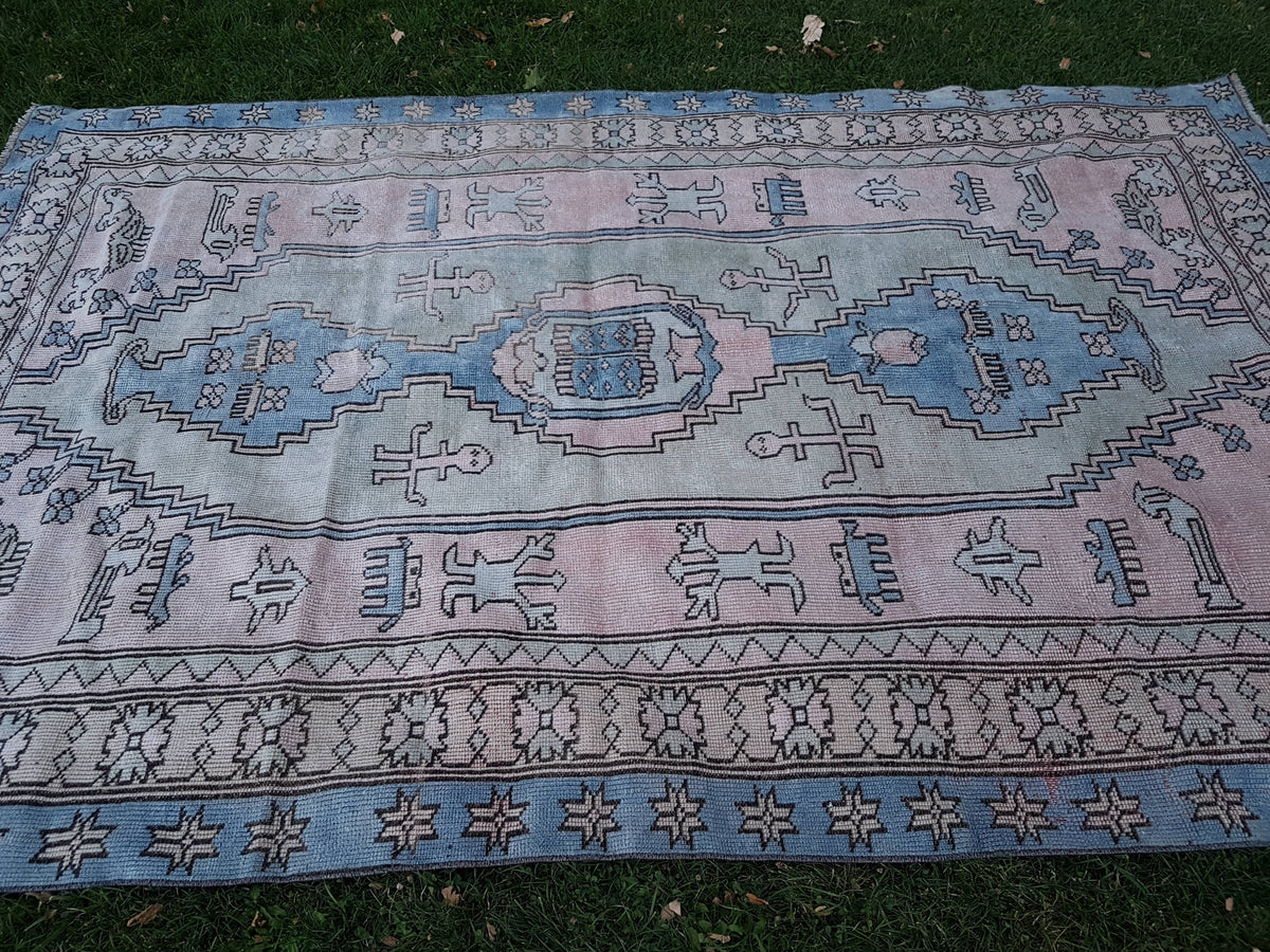 Vintage Uşak Halı 196 x 296 cm