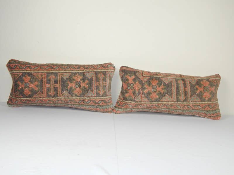 Halı Kırlent Kılıfı 2'li Set 25 x 56 cm