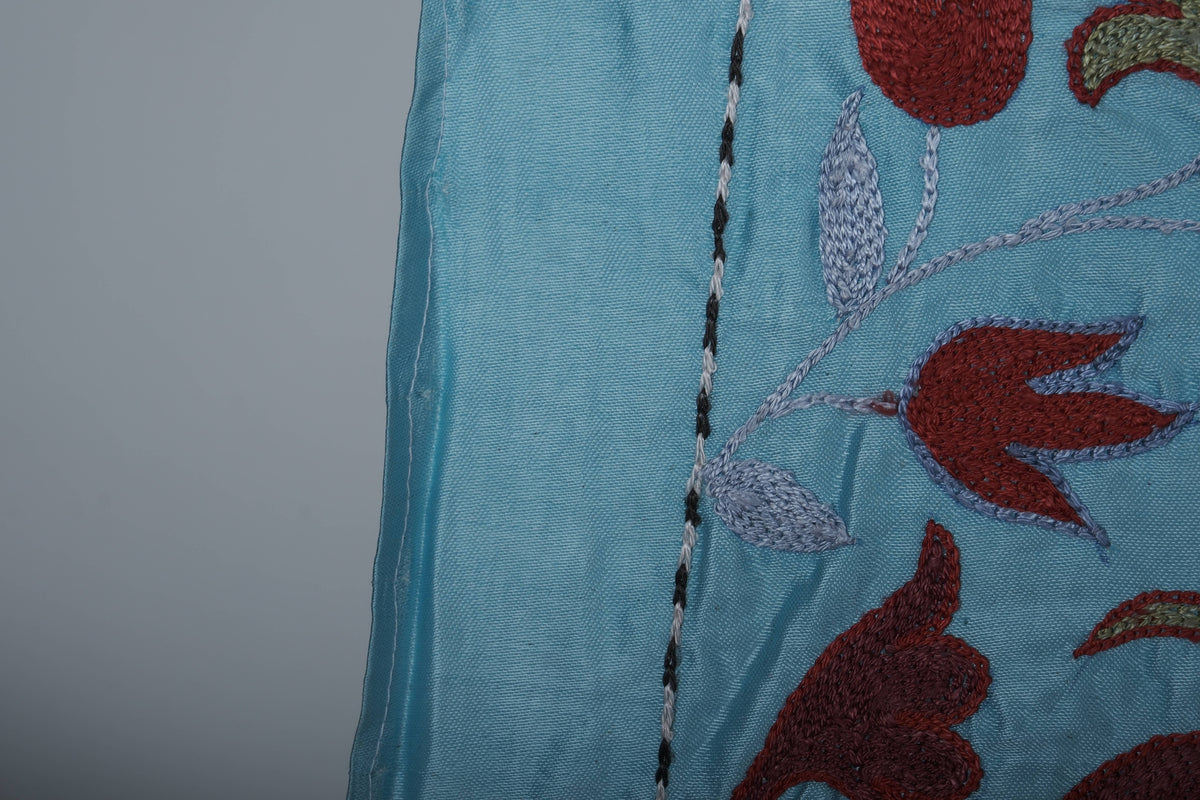 El İşlemesi Suzani Duvar Örtüsü 53 x 190 cm