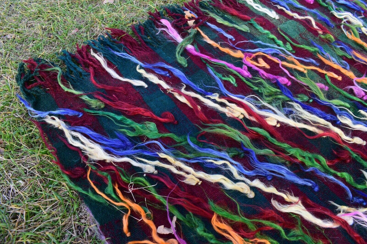 Vintage Türk Tulu Halı 140 x 164 cm