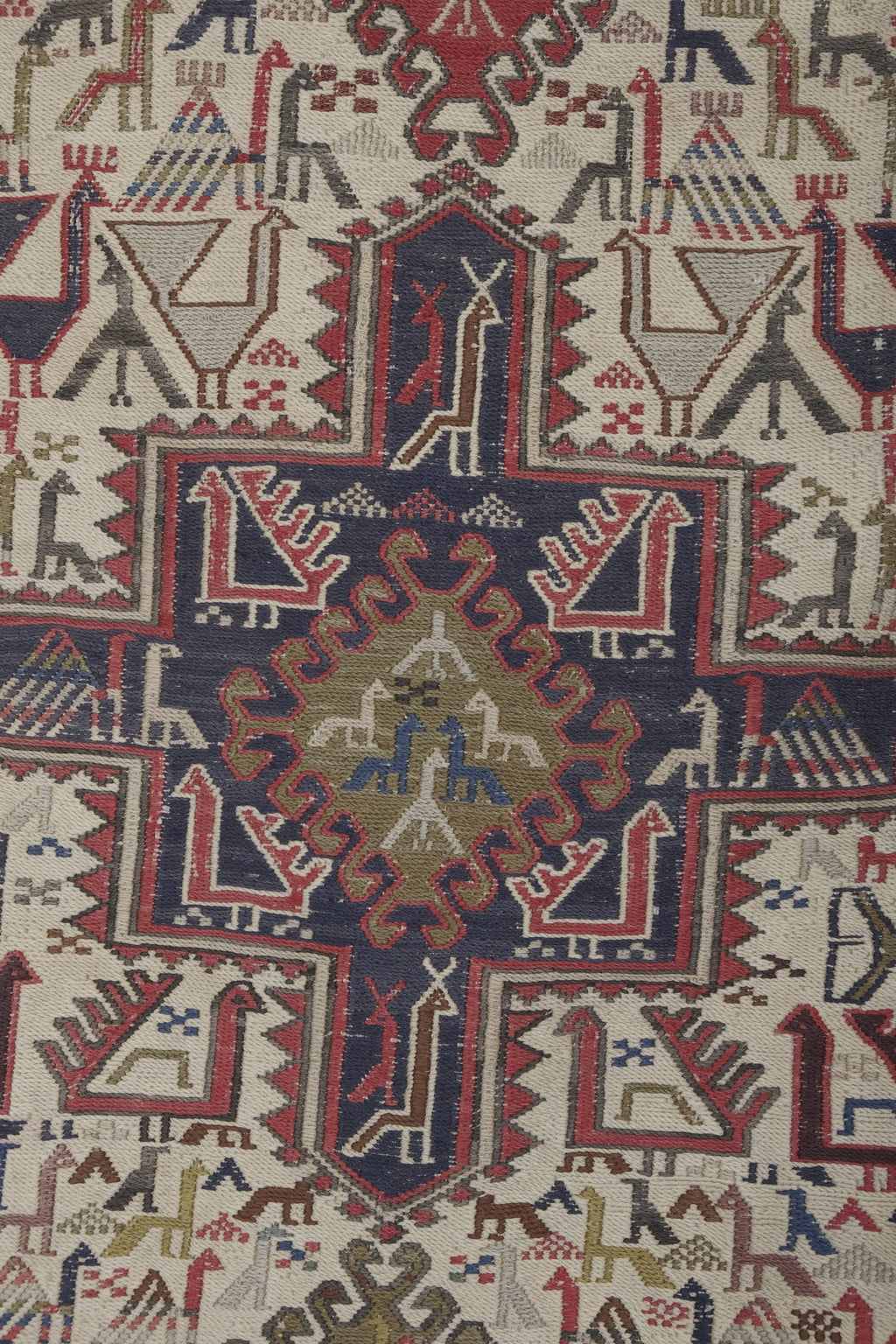 Vintage Sumak Kilim 72 x 194 cm