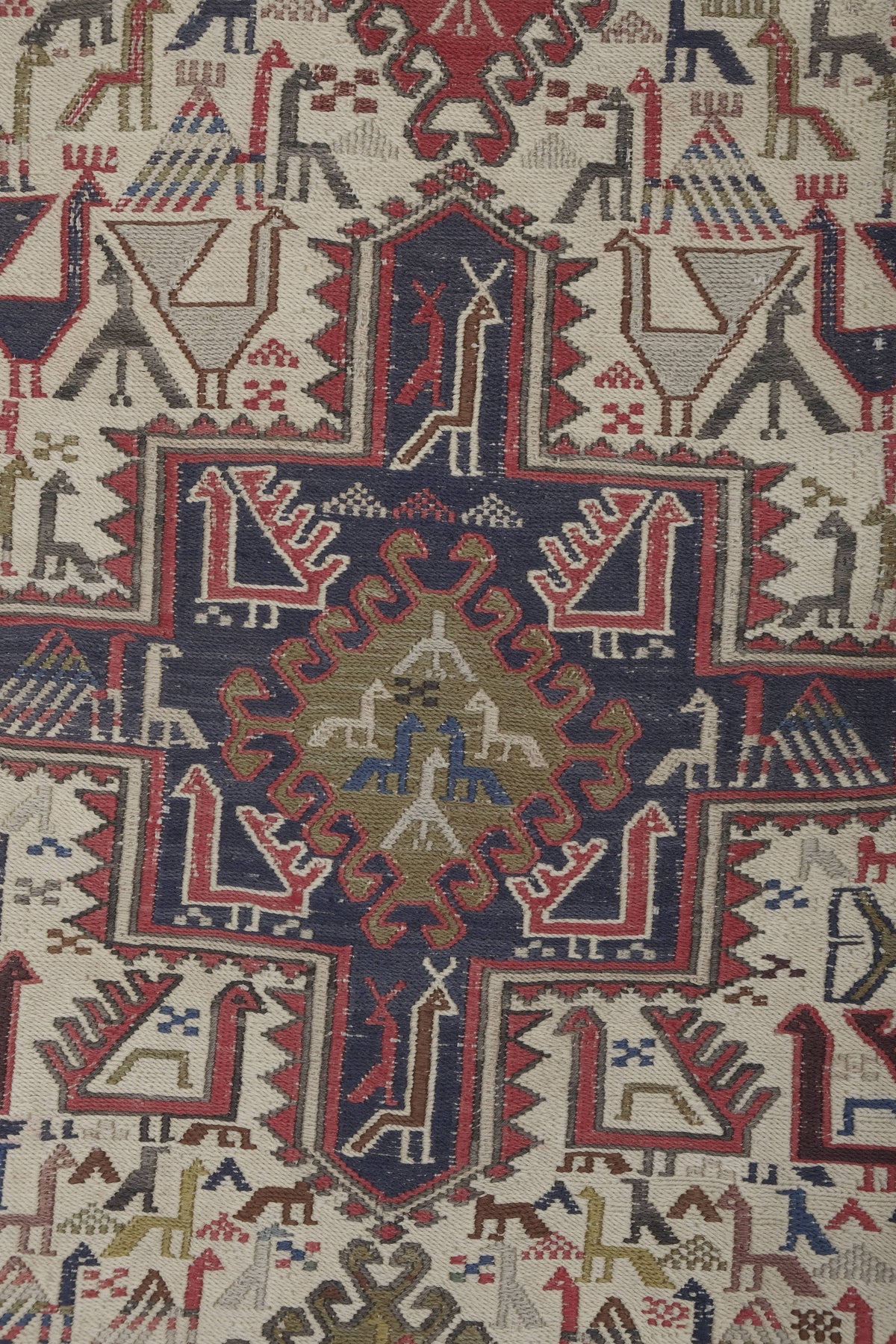 Vintage Sumak Kilim 72 x 194 cm