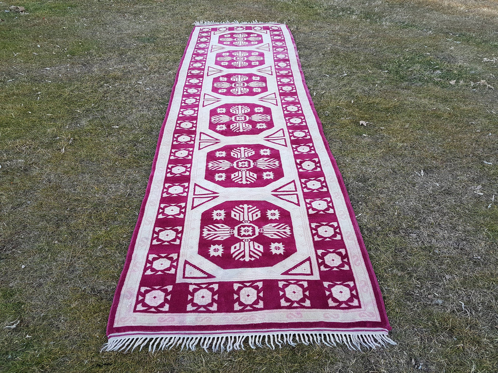Vintage Kürt Halı Yolluk 105 x 372 cm