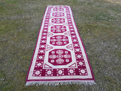 Vintage Kürt Halı Yolluk 105 x 372 cm