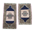 Vintage Uşak Yastık Halı 2'li Set 54 x 82 cm
