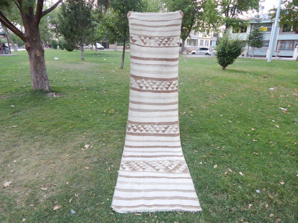 Vintage Herki Kilim Yolluk 84 x 337 cm