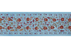 El İşlemesi Suzani Duvar Örtüsü 53 x 190 cm