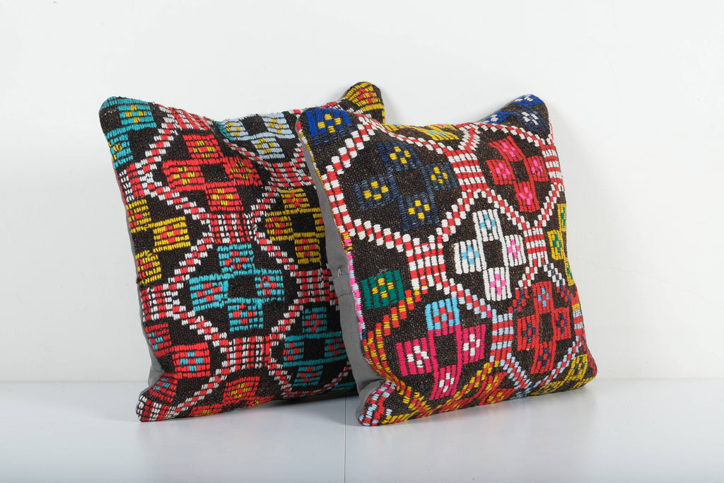 Kilim Kırlent Kılıfı 2'li Set 40 x 40 cm