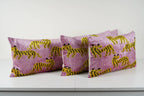 İpek Ikat Kadife Kırlent Kılıfı 3'li Set 40 x 60 cm