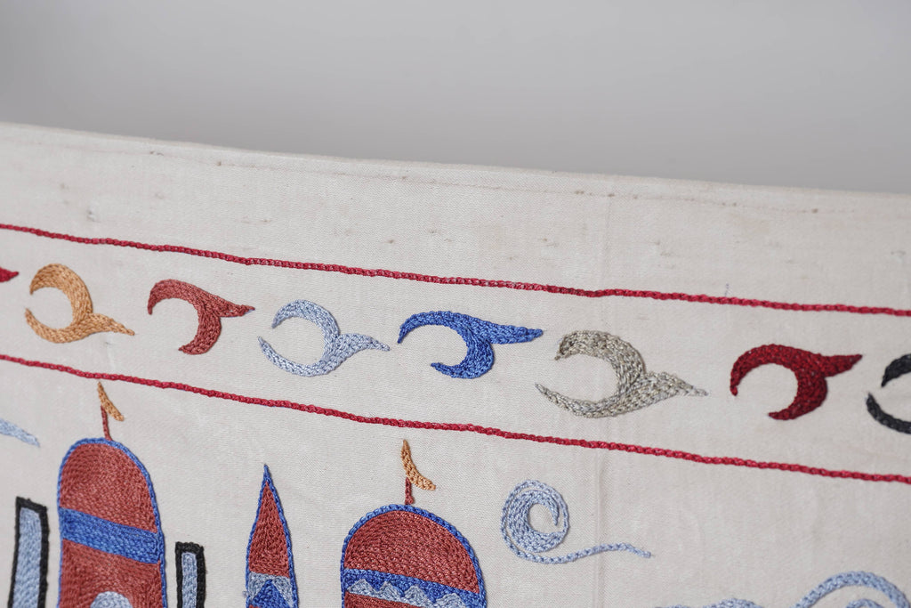 Vintage Deve Desenli El İşlemesi Duvar Örtüsü 51 x 188 cm