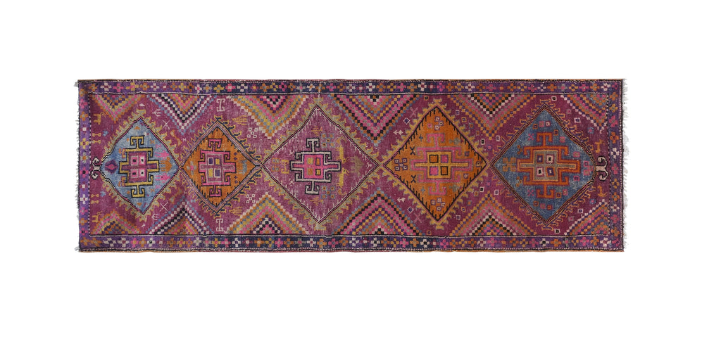 Vintage Herki Halı Yolluk 127 x 370 cm