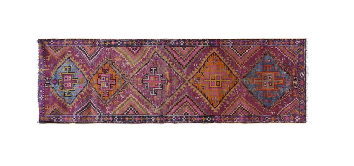 Vintage Herki Halı Yolluk 127 x 370 cm