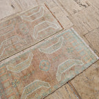 Vintage Türk Yastık Halı 2'li Set 52 x 95 cm