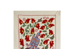 Kuş Desenli Suzani Duvar Örtüsü 50 x 92 cm