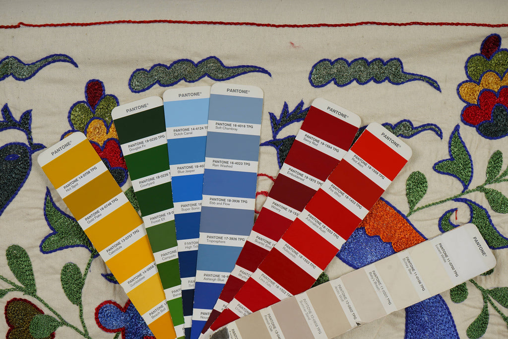 Kuş Desenli Suzani Yolluk 46 x 90 cm