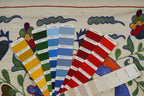 Kuş Desenli Suzani Yolluk 46 x 90 cm