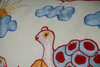 Kaplumbağa Desenli Suzani Kırlent Kılıfı 2'li Set 50 x 50 cm