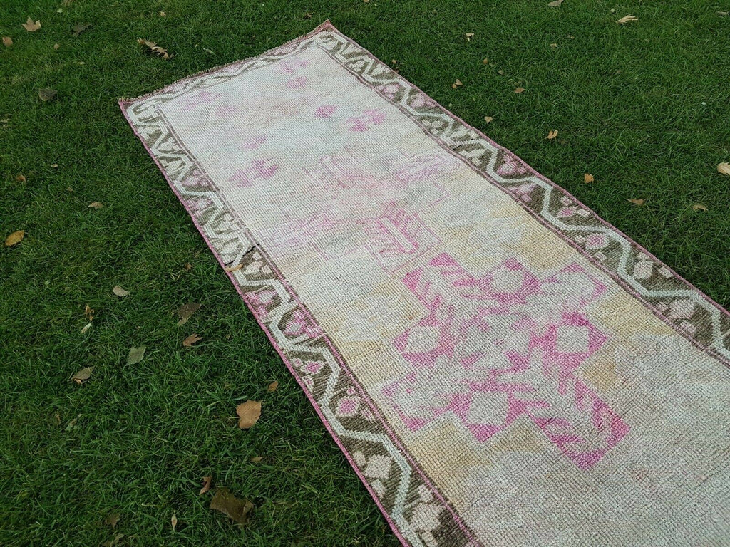 Vintage Herki Halı Yolluk 92 x 380 cm