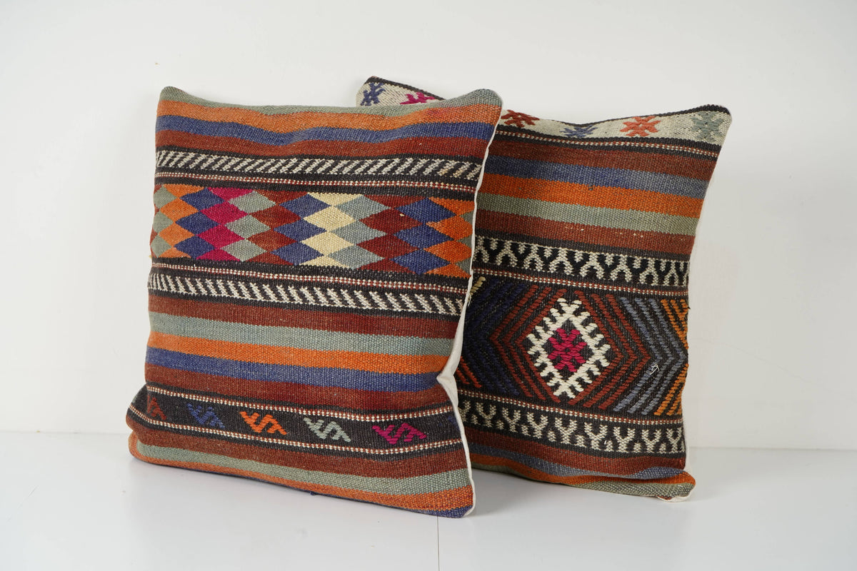 Kilim Kırlent Kılıfı 2'li Set 50 x 50 cm