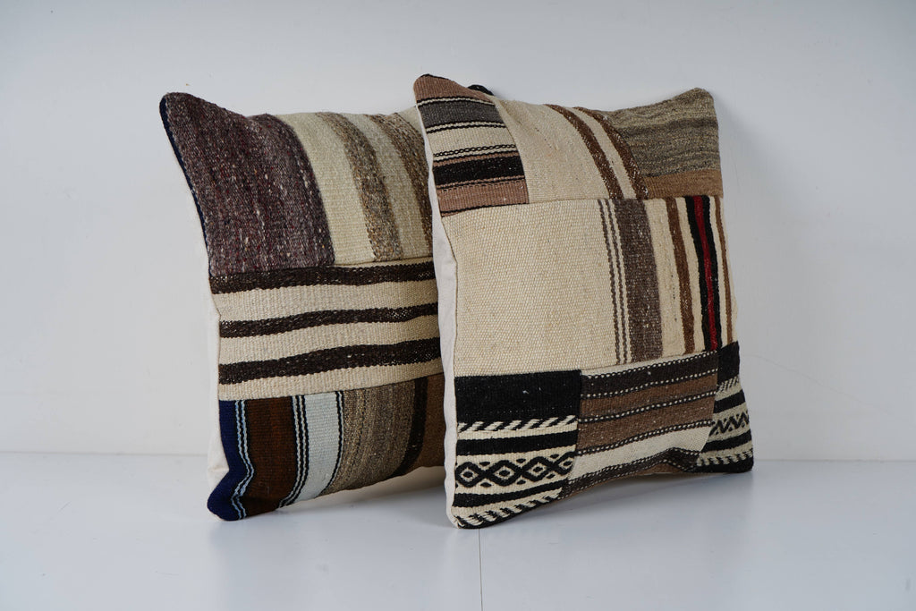 Patchwork Kırlent Kılıfı 2'li Set 50 x 50 cm