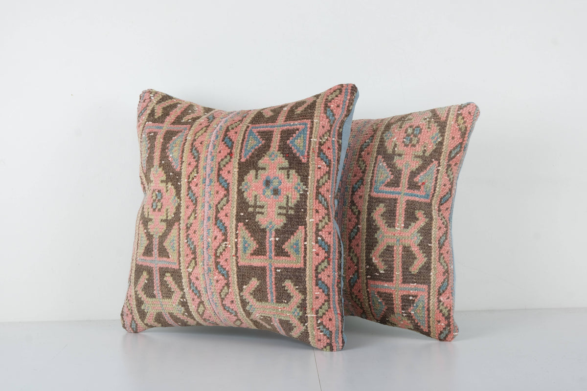 Halı Kırlent Kılıfı 2'li Set 45 x 45 cm