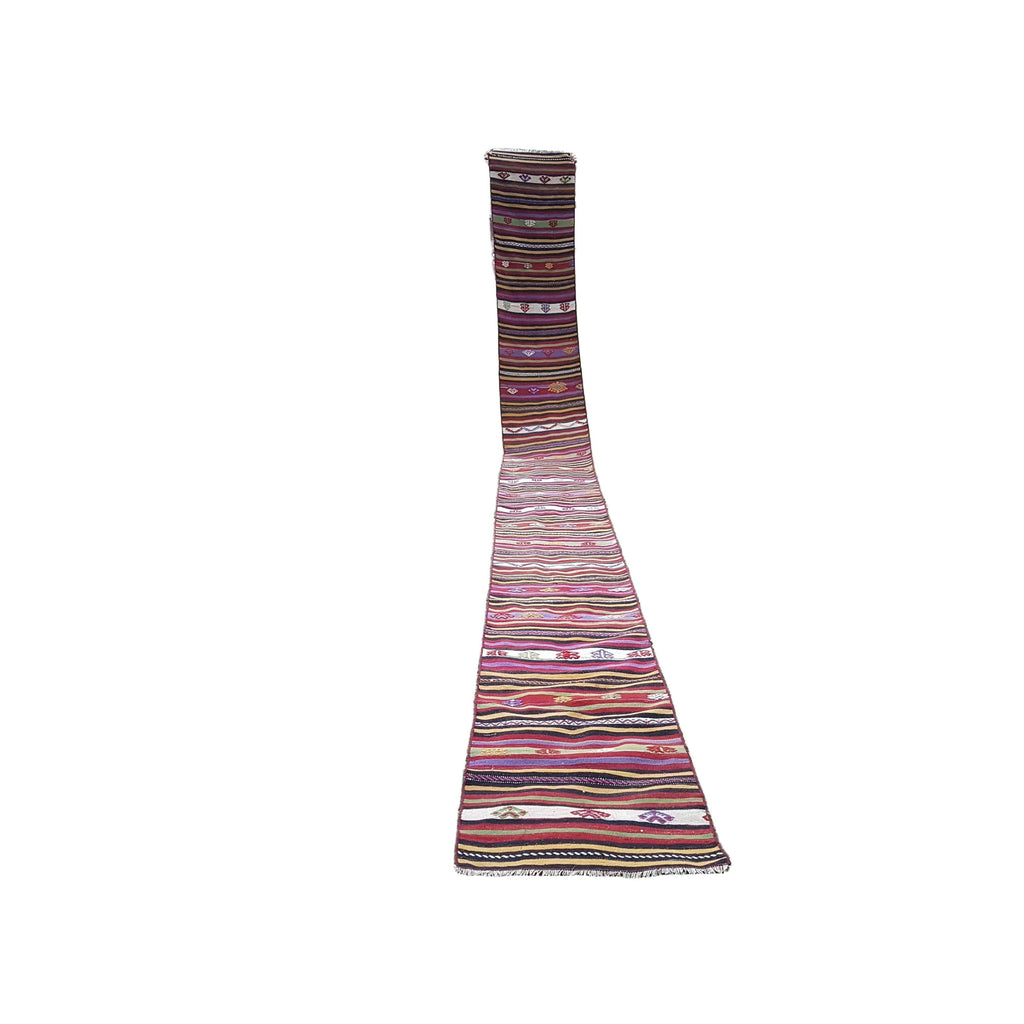 Vintage Kilim Yolluk 63 x 637 cm
