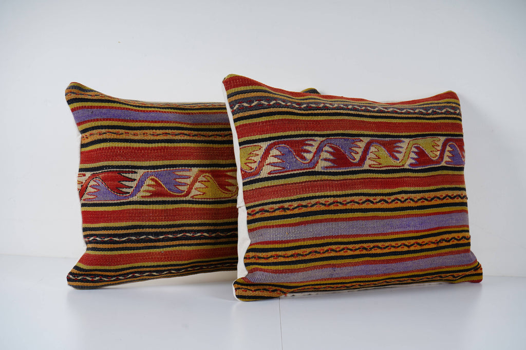 Kilim Kırlent Kılıfı 2'li Set 40 x 60 cm