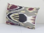 İpek Ikat Kadife Kırlent Kılıfı 30 x 50 cm