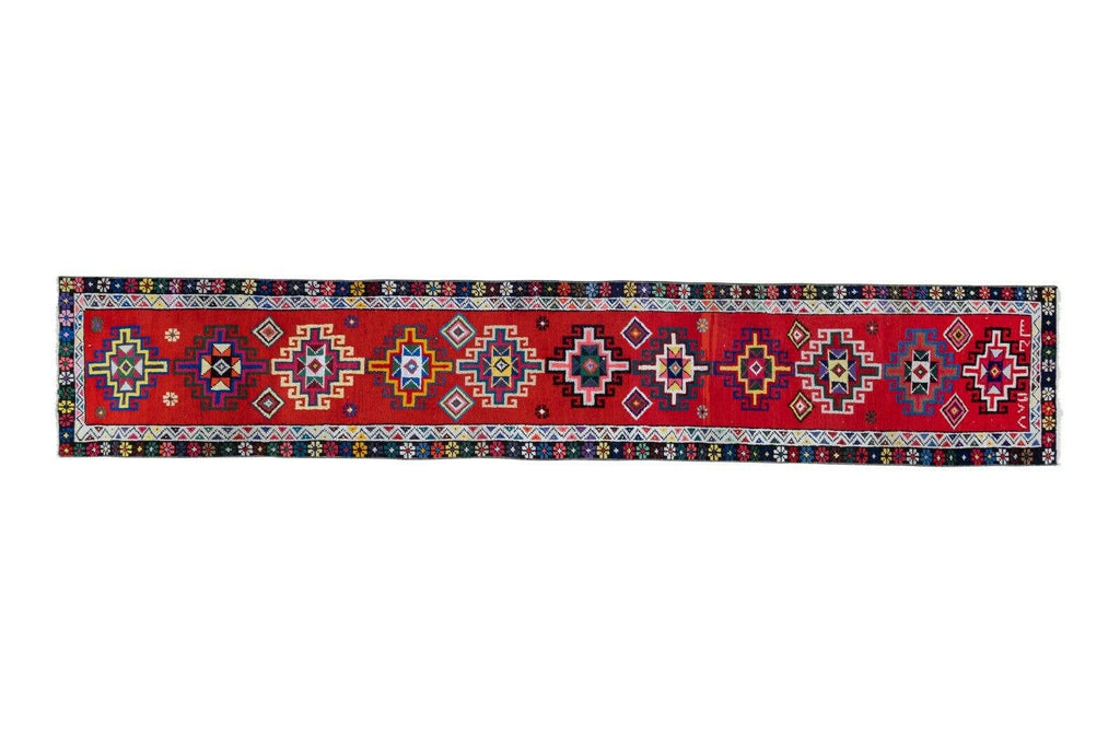 Vintage Herki Halı Yolluk 74 x 368 cm